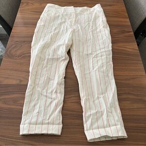 Dkny Cream and Red Chinos with Classic Tailored Look